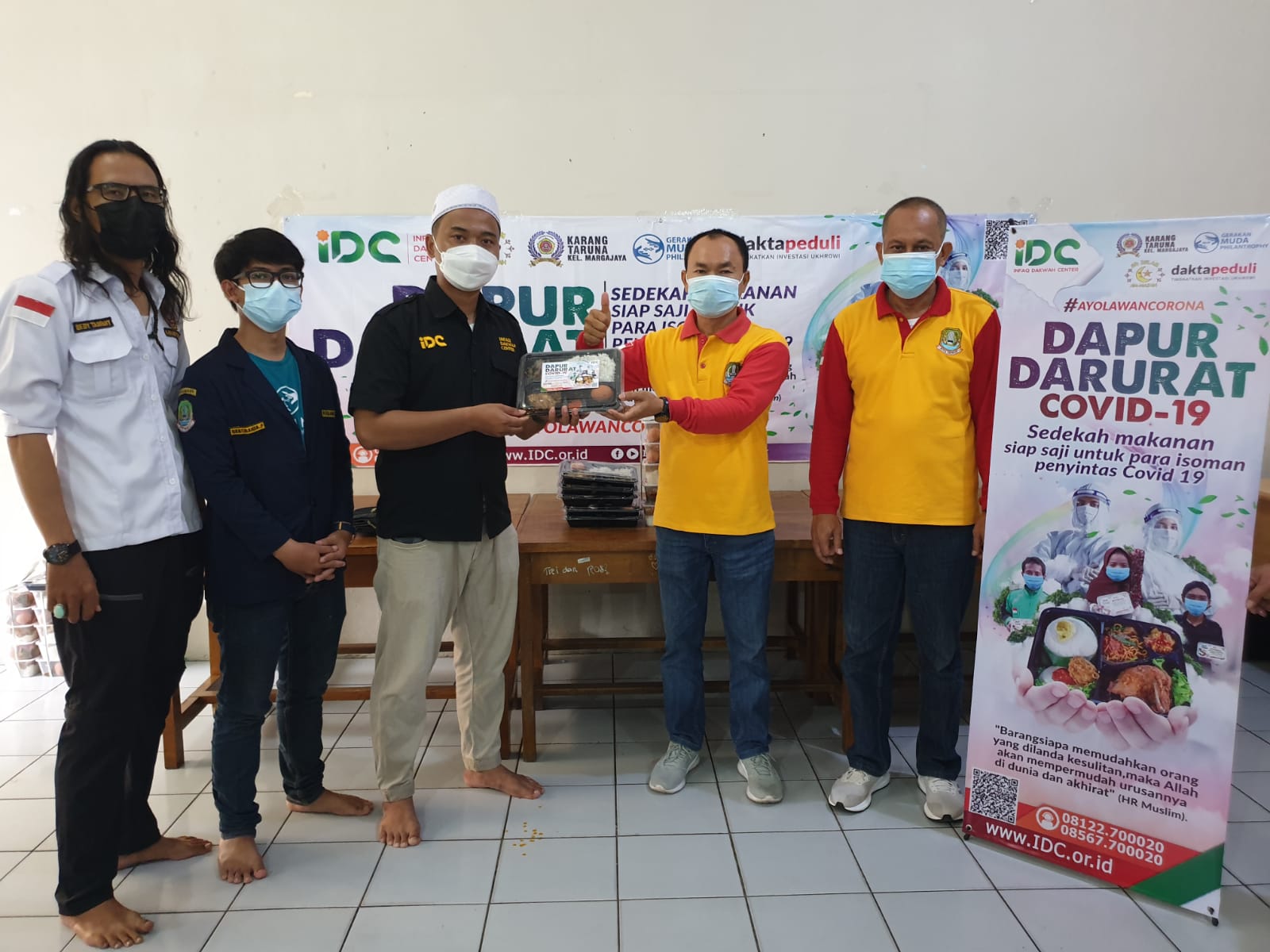  IDC Tebar Paket Makanan Siap Saji untuk Penyintas Covid-19 Isolasi Mandiri